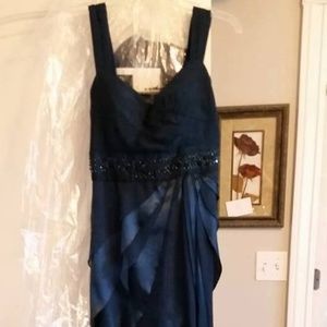 Navy blue long dress